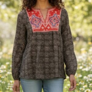 Anthropologie THML Peasant Top